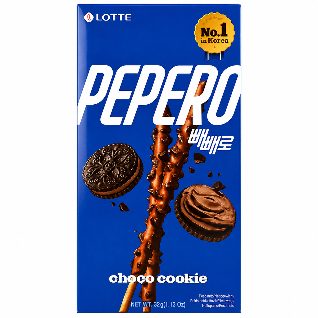 LOTTE Pepero bâtonnets biscuits au chocolat 32 g