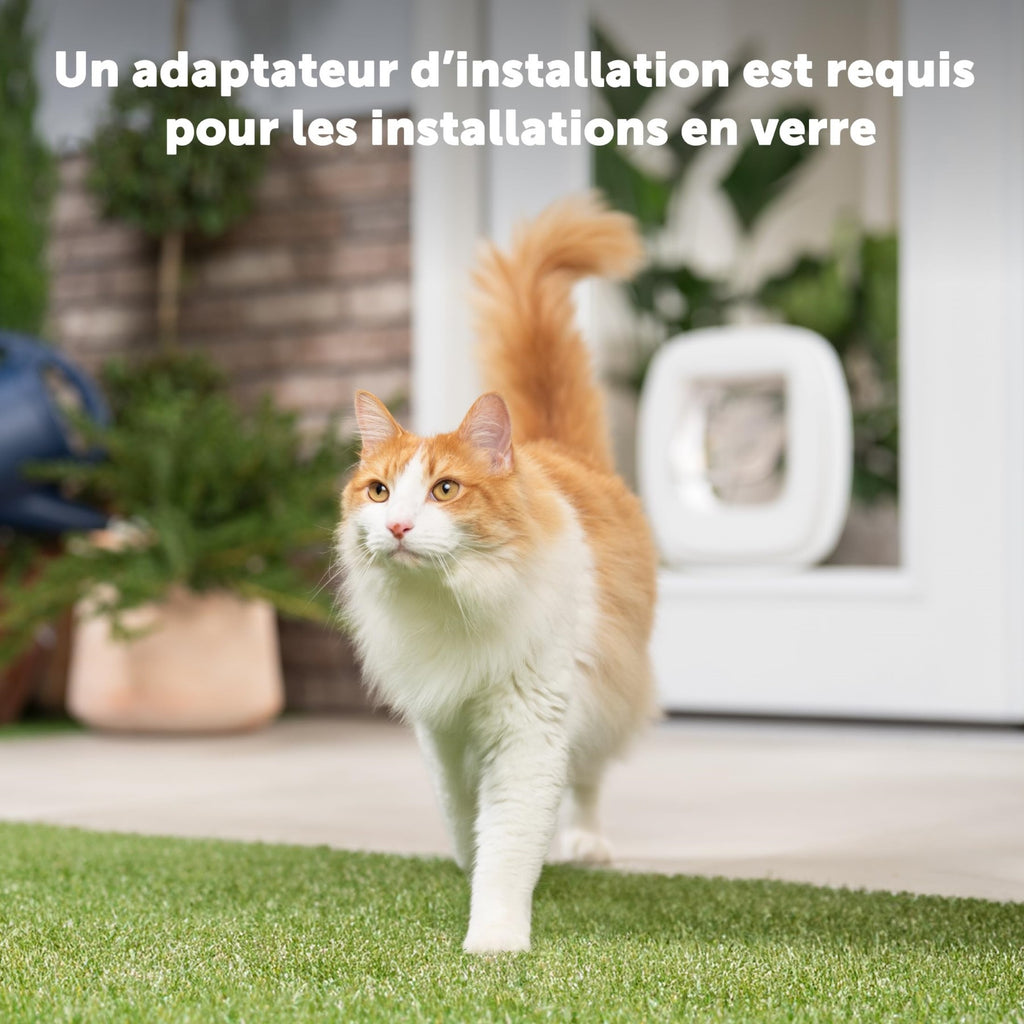 Petsafe adaptateur chatière grands chats, fixation verre