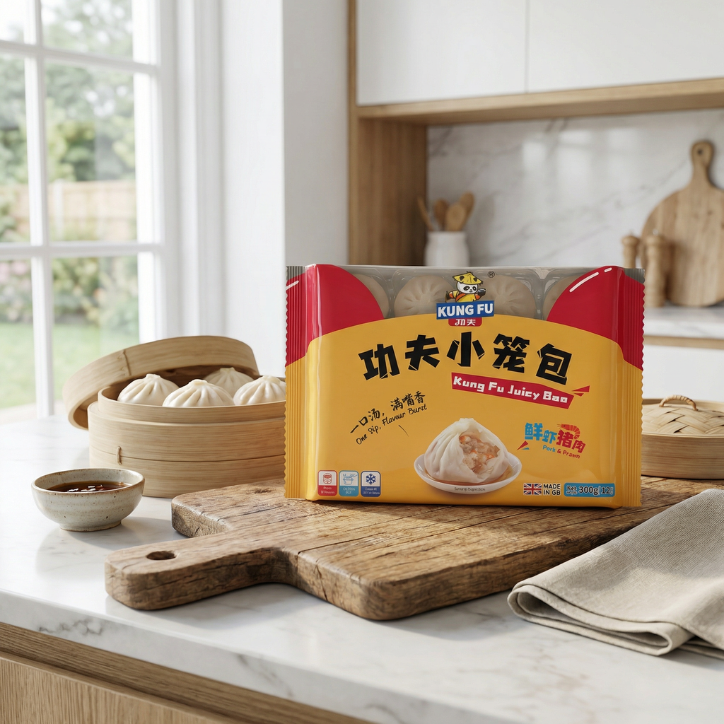 KUNG FU Bao juteux porc et crevette 300 g