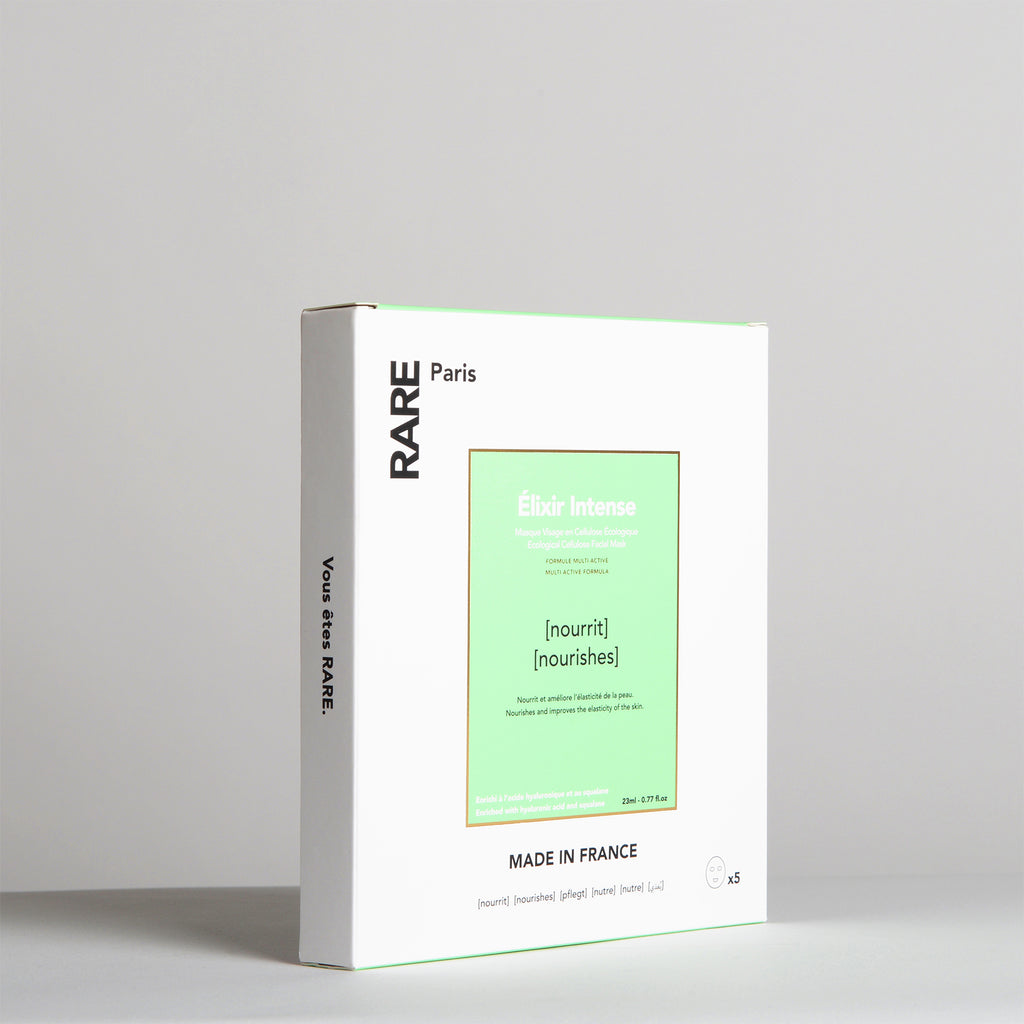 RARE Paris Boîte de Masques Elixir Intense (5 Feuilles)