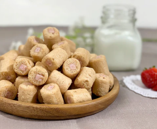 EARNEST F&B Pororo Mini rouleaux croustillants à la fraise - 60 g