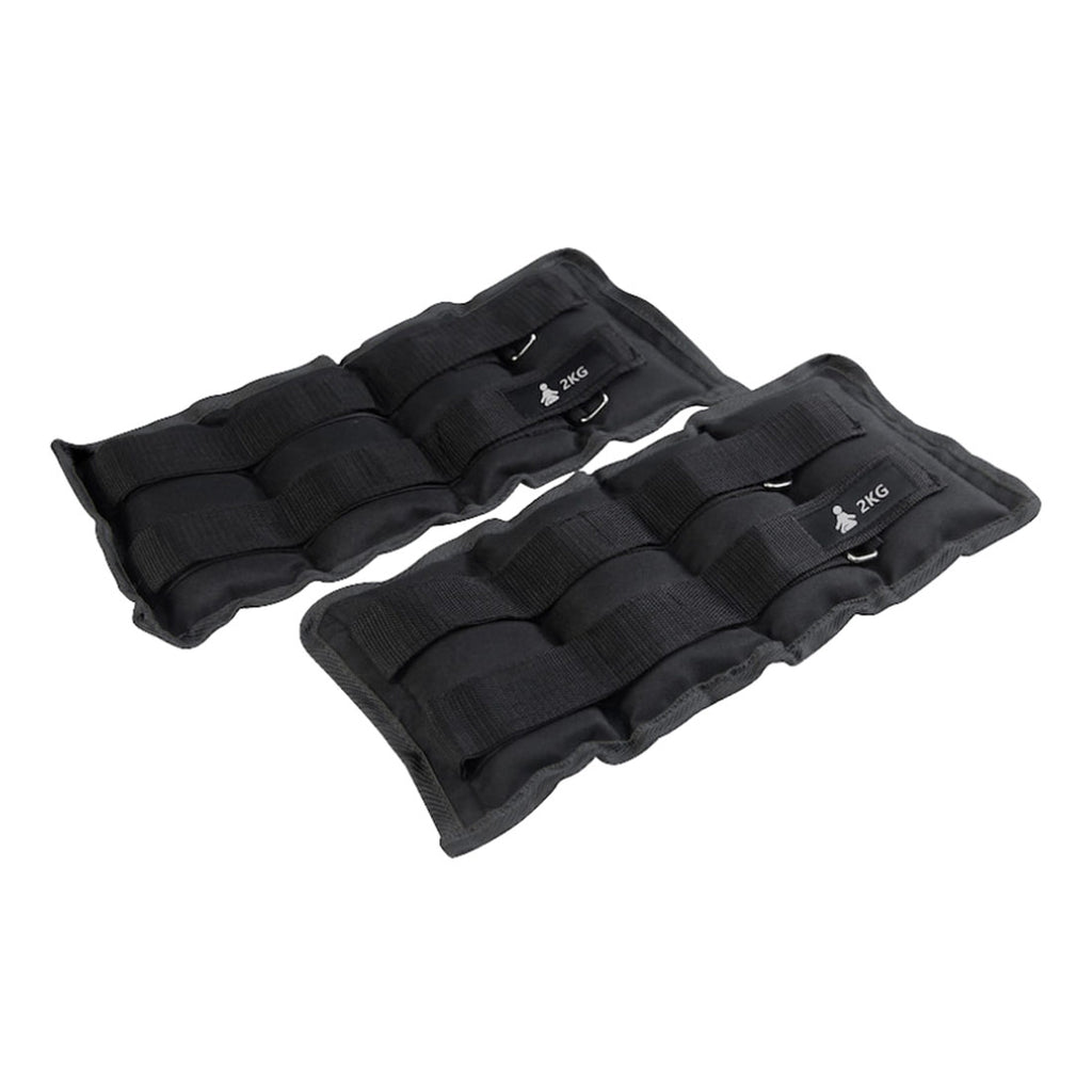 FITPADDY Poids de cheville/poignet 2 kg Noir (2 pièces)