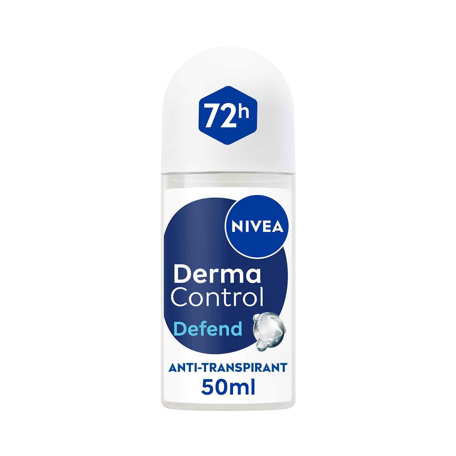 NIVEA Déodorant Femme Aisselles Derma Control Defend Protection 72h Bille 50 ml