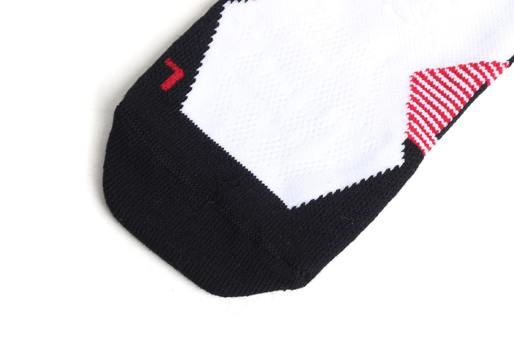 LI-NING Chaussettes mi-longues de basket-ball résistantes, confortables et respirantes blanc/noir/rouge honneur XL