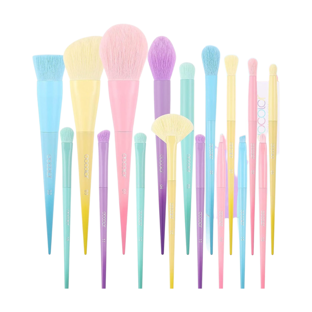 docolor Coffret de 17 pinceaux de maquillage - Color Block 2.0