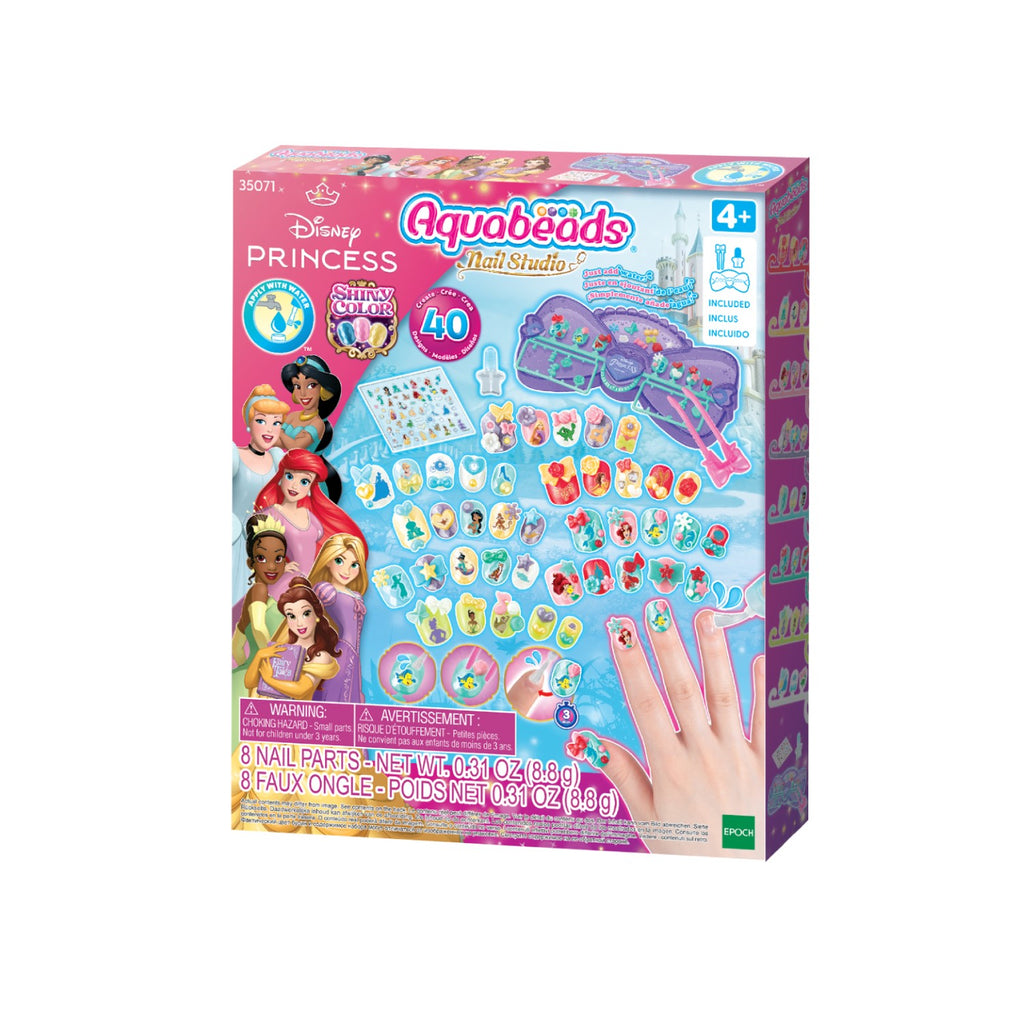 Aquabeads Nail Studio Le coffret de manucure Princesses Disney
