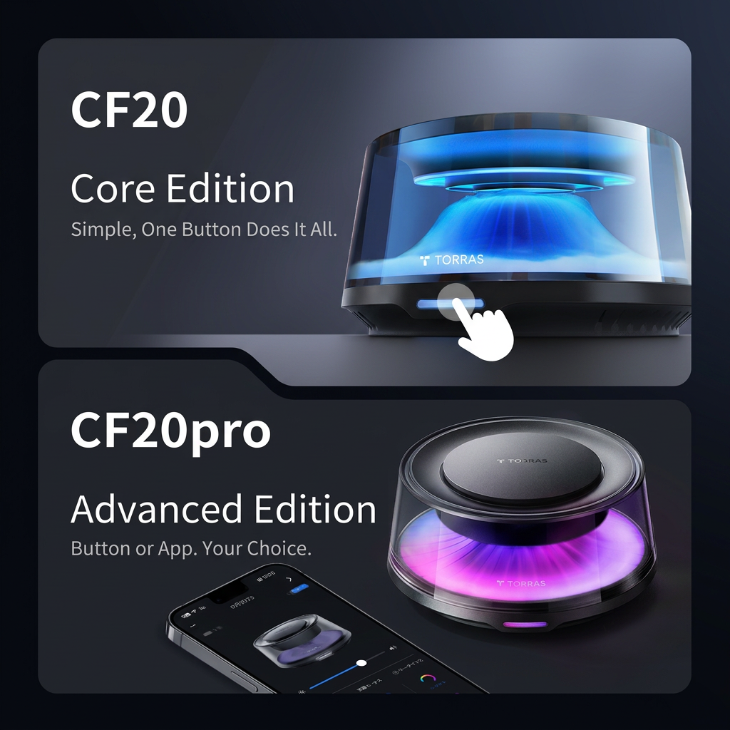 Diffuseur de parfum intelligent TORRAS pour voiture, parfum automobile premium avec design paysager, marche/arrêt automatique, double bande lumineuse DIY, recharge solaire et USB-C