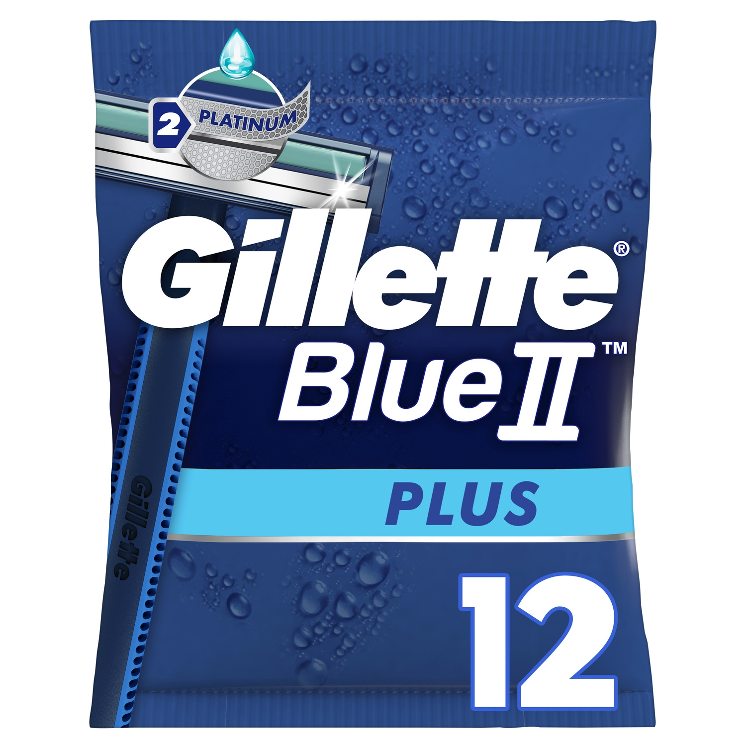 Rasoirs jetables Gillette Blue2 Plus x12
