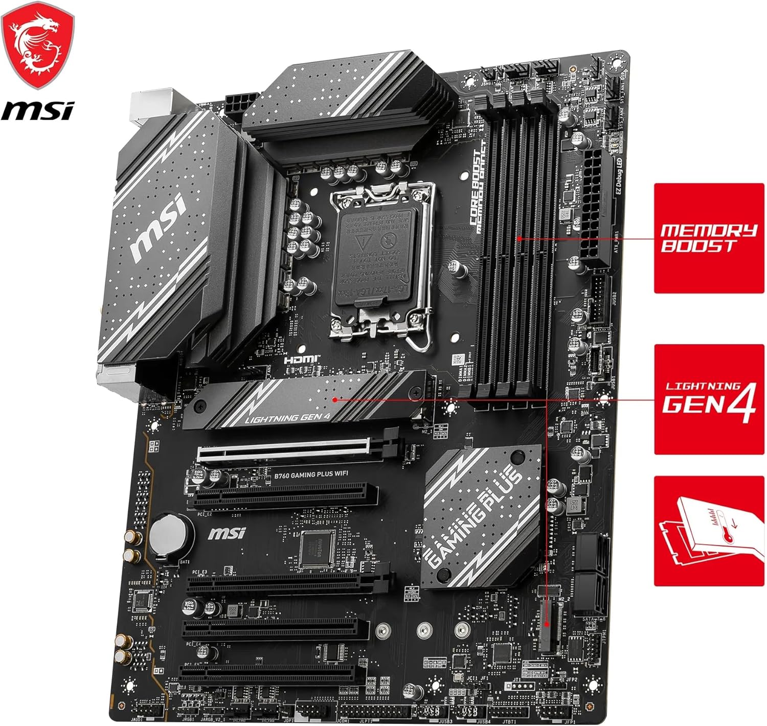 MSI B760 GAMING PLUS WIFI Motherboard