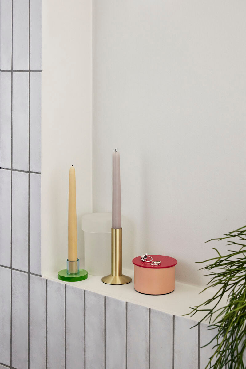 Hübsch Sleek Bougeoir en laiton