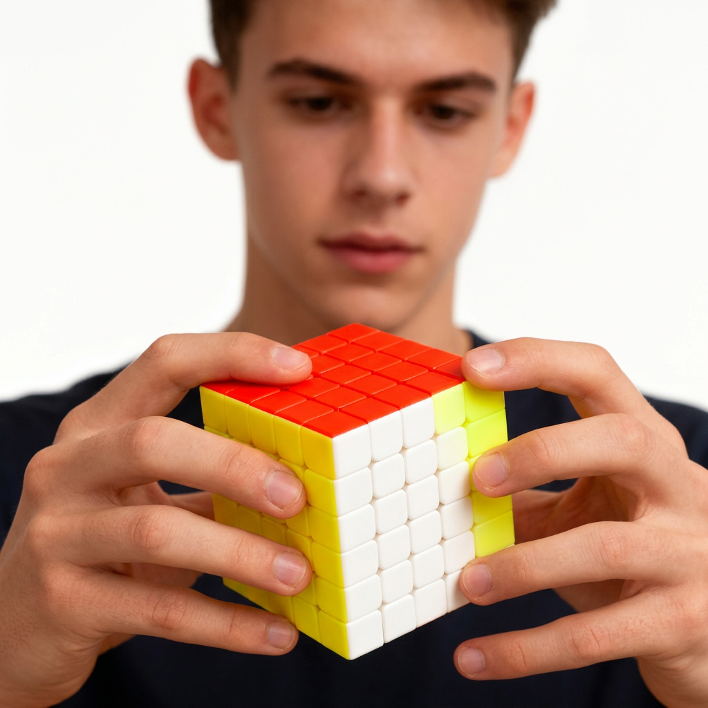 V-Cube 6x6 Speed Cube, sans Autocollants Couleur Unie, Défi Absolu Puzzle en ABS