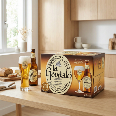 La Goudale Bière blonde à l'ancienne 7,2 % - 20 x 25 cl