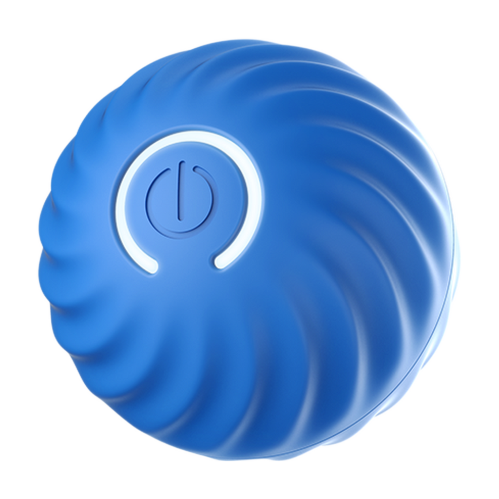 PETGRAVITY Balle rebondissante intelligente pour chien de taille moyenne - Bleu