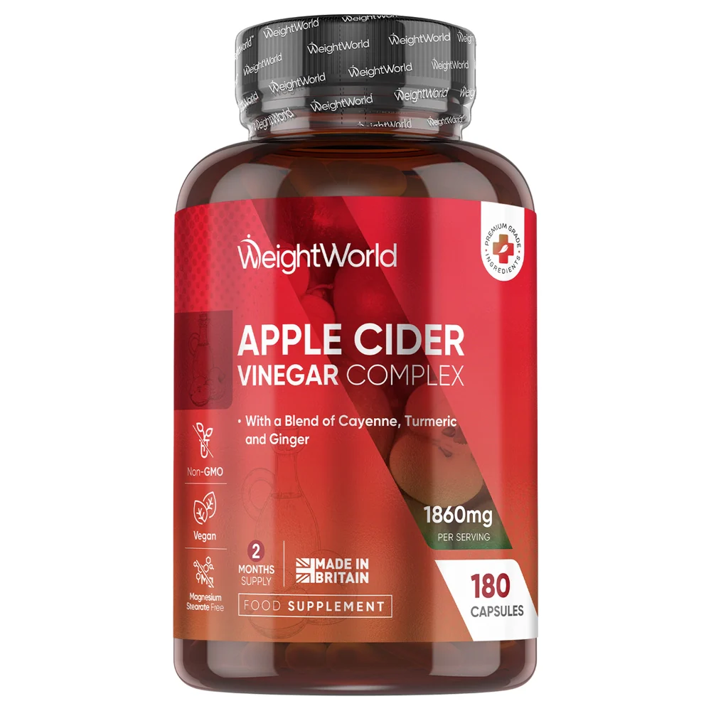 WeightWorld Complexe de vinaigre de cidre 1860 mg - 180 gélules
