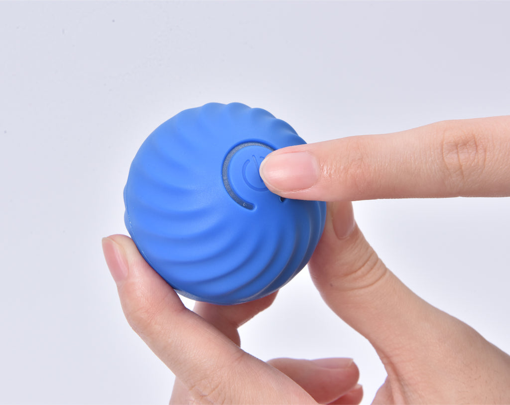 PETGRAVITY Balle rebondissante intelligente pour chien de taille moyenne - Bleu