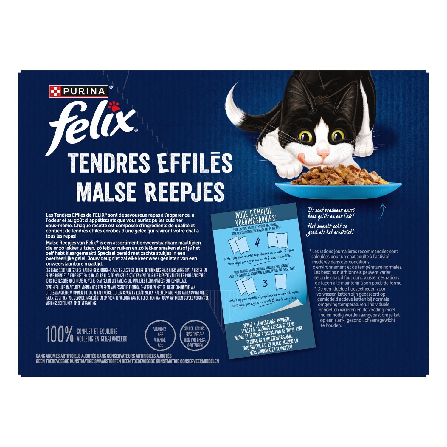 Felix Filets de poisson en gelée Sélection de poissons Aliment pour chat - 12 x 85 g