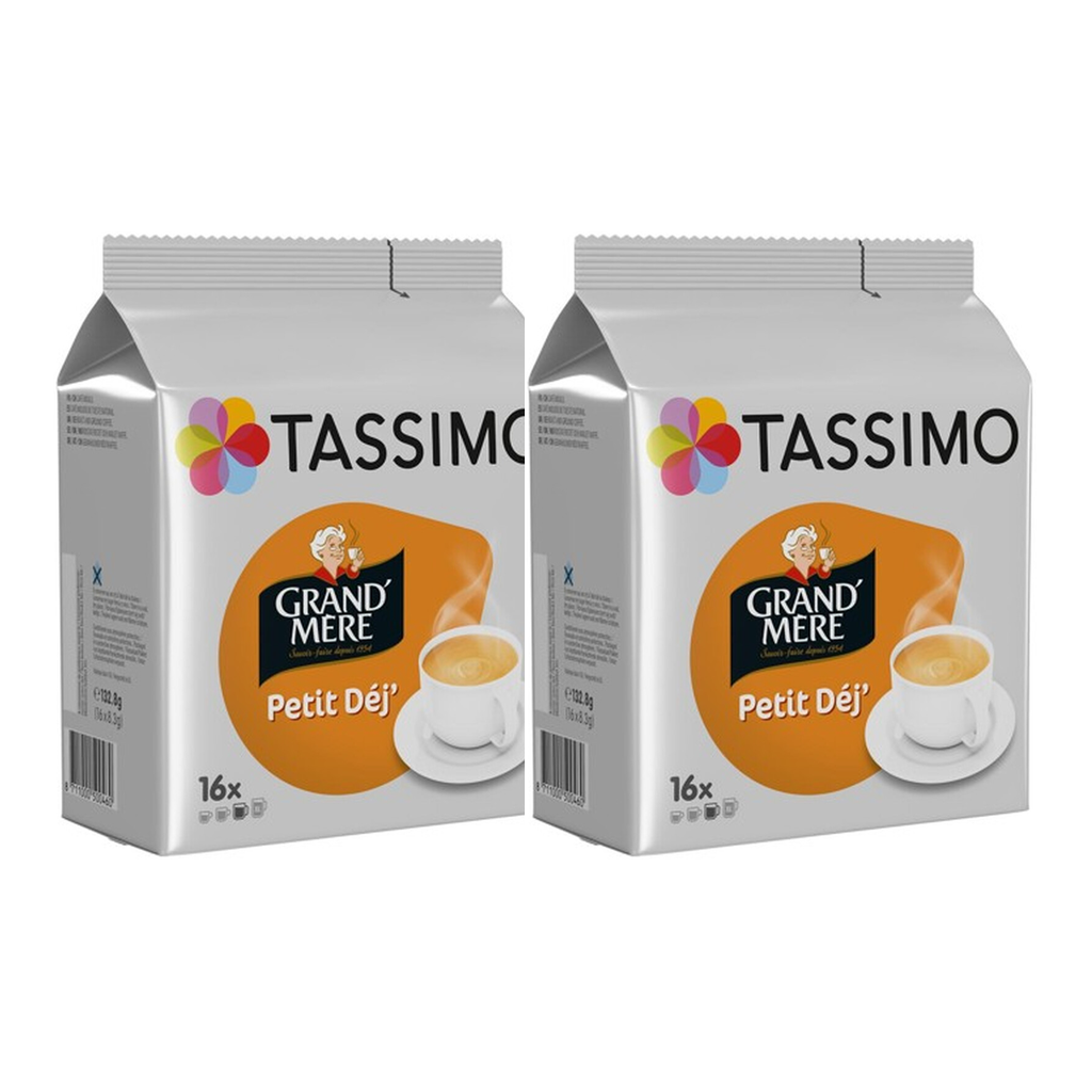 TASSIMO GRAND-MERE Capsules Petit Déjeuner compatible Tassimo x16 (Lot de 2)