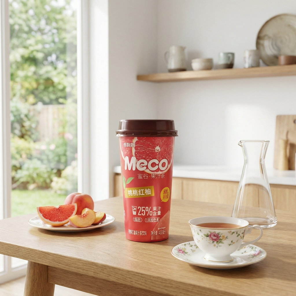 Xiang Piao Piao Thé aux fruits pêche et pamplemousse 15 x 400 ml