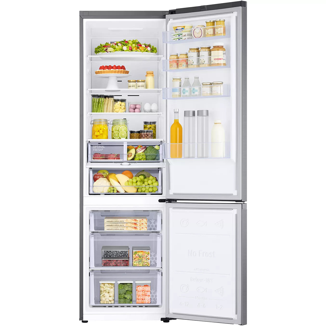 Samsung Réfrigérateur Combiné RB38C603CS9 390 L Classe C Argenté