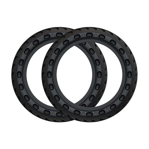 PACK 2 PNEUS ALVEOLES pour MISCOOT Noir