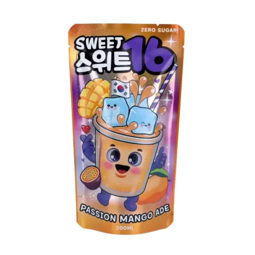 Sweet16 Ade Boisson saveur mangue et fruit de la passion 200 ml
