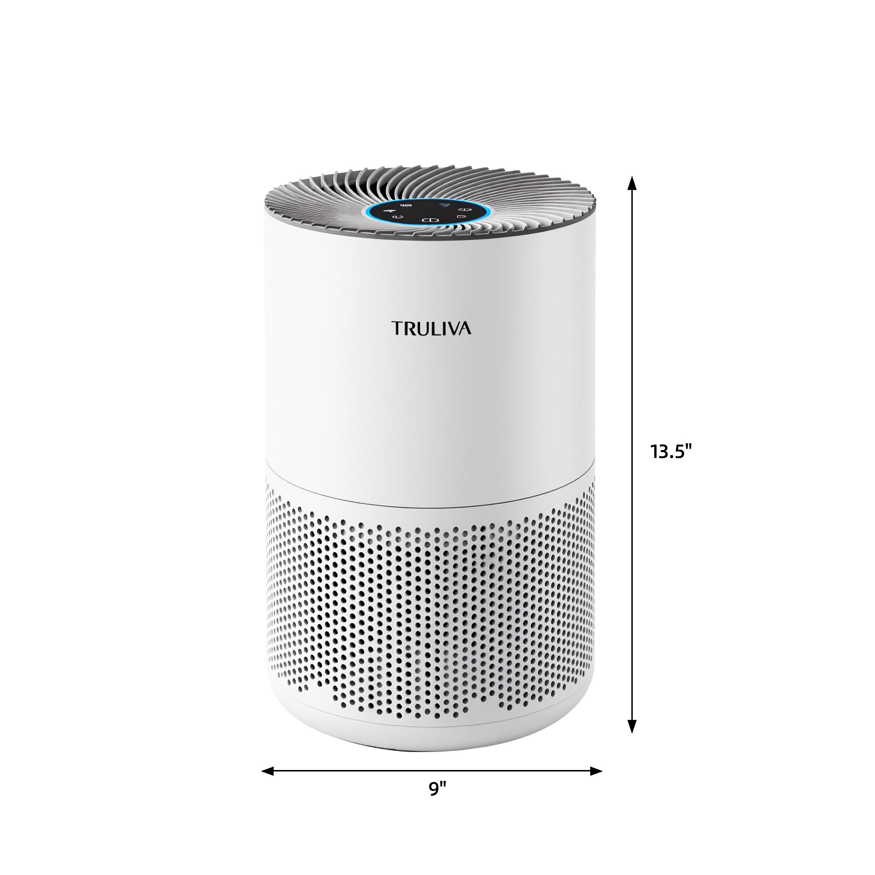 TRULIVA KJ260 Purificateur d'air CADR 260 m³/h filtre HEPA 3 étapes minuterie 24 h mode sommeil capteur de qualité de l'air pour PM2,5 fumée pollen acariens et polluants