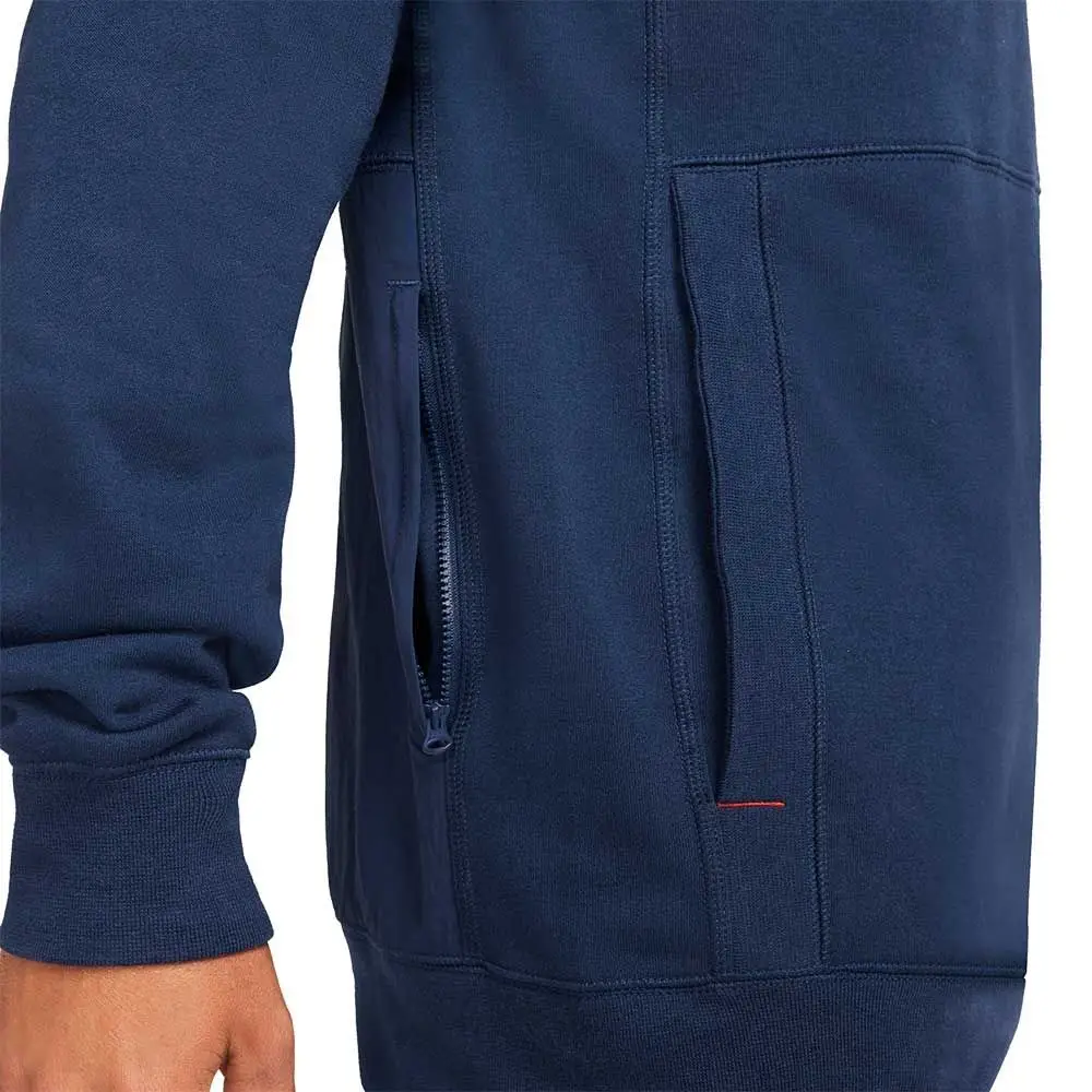 NIKE FC Sweat à capuche polaire bleu marine