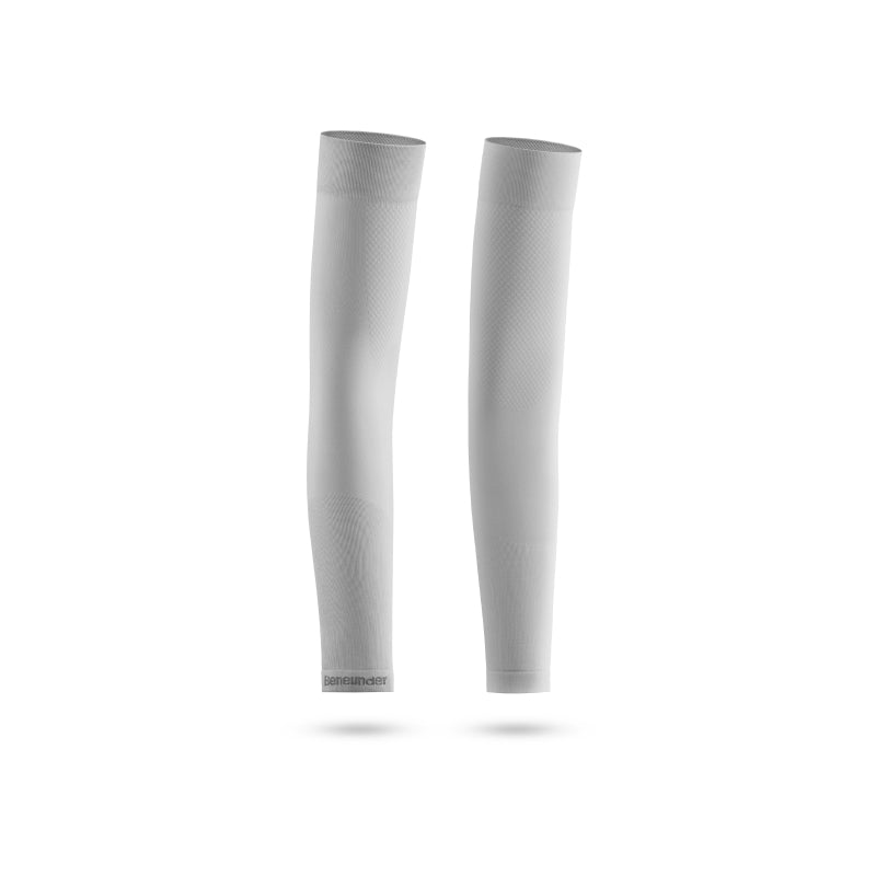 Beneunder manches de protection solaire haute élasticité été ES370 unisexe cyclisme sports de plein air trajet - Gris brume de liane - F (taille unique)