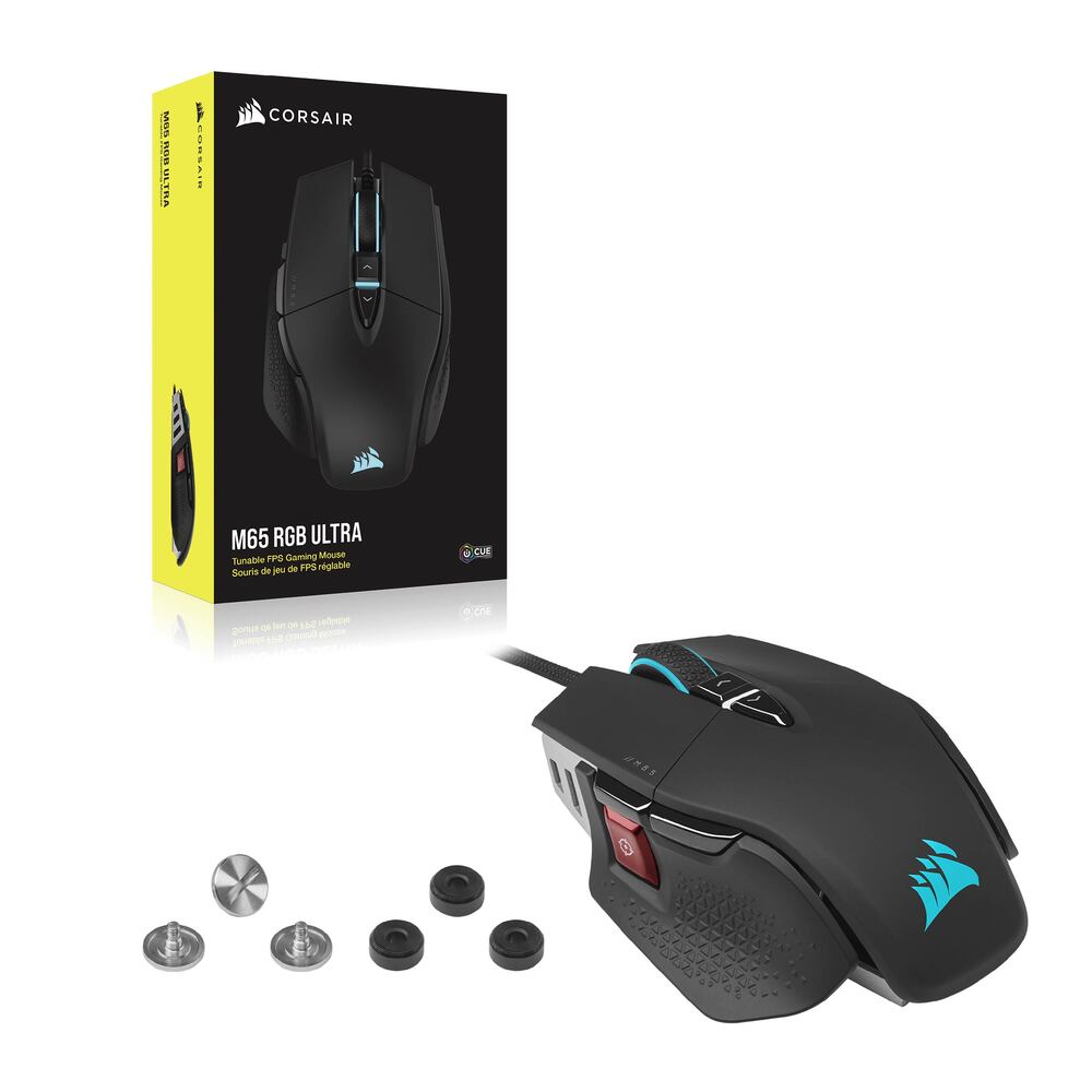 Corsair M65 RGB ULTRA Souris de Jeu Filaire - 26000 DPI 8 boutons - noir