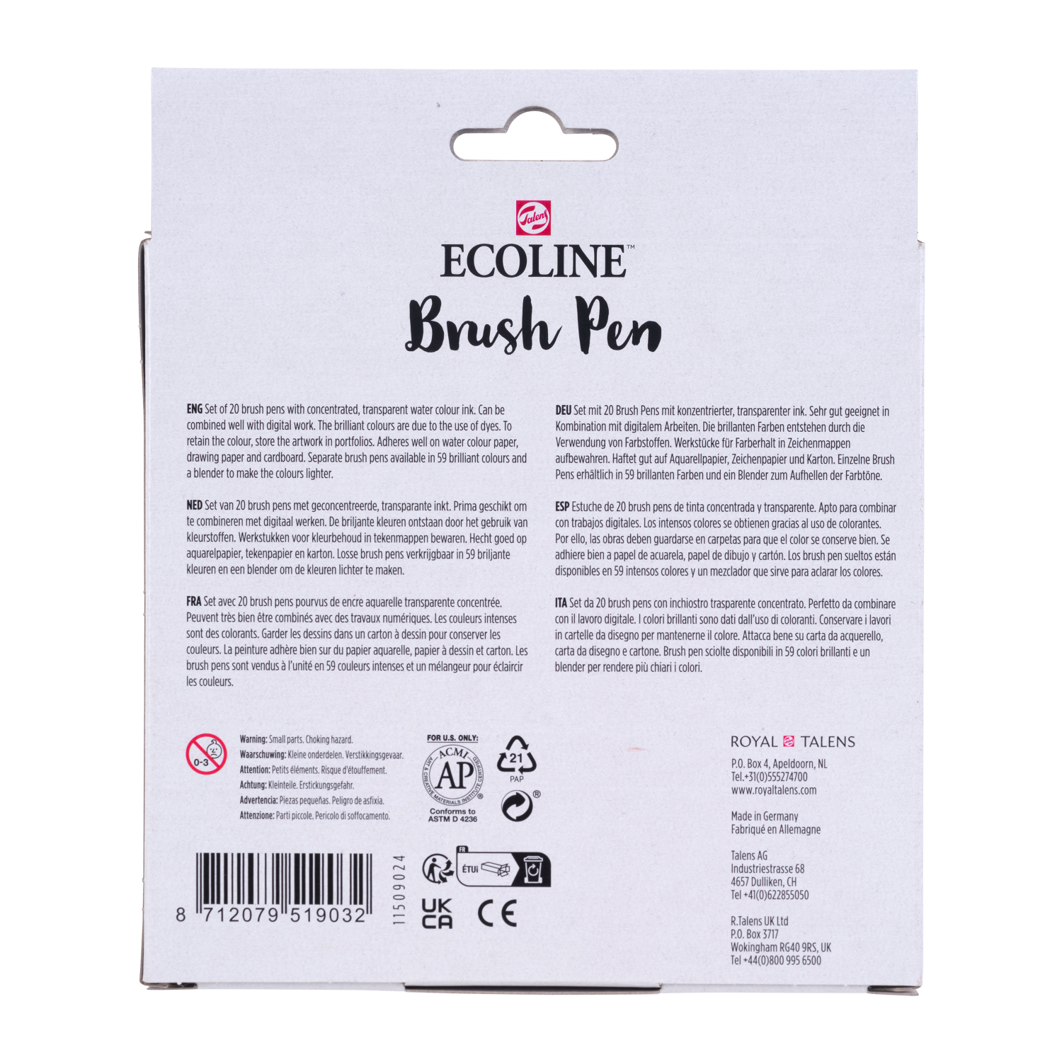 Ecoline Brush Pen set Paysage | 20 couleurs