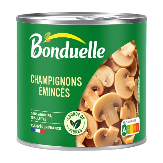 Bonduelle Champignons Émincés Sans Sulfite et Sans Additif - 230 g