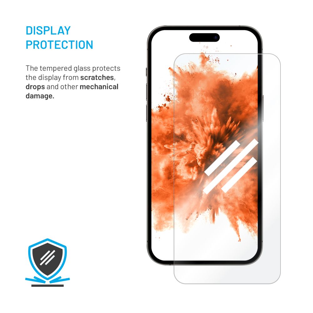 FIXED Protection d'écran en verre trempé 2,5D pour Apple iPhone Air, lot de 2