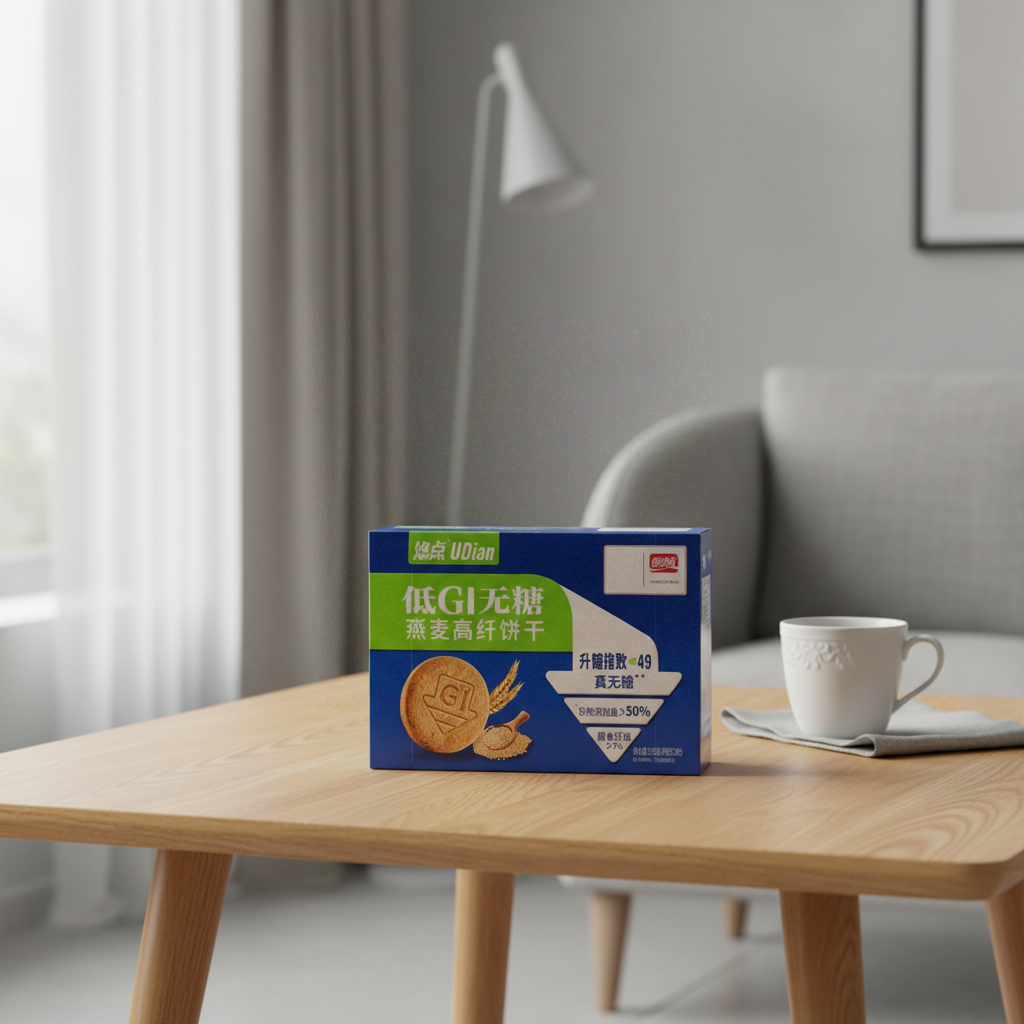 Panpan Biscuits d'avoine sans sucre, riches en fibres, à index glycémique bas 216 g