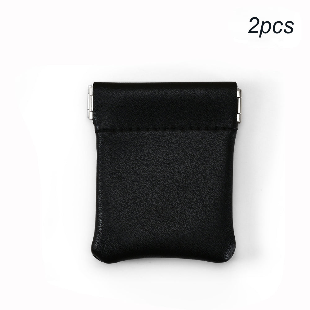 Oirlv 2 pcs Cuir PU Sachet d'emballage pour bijoux de poche de rangement pour rouge à lèvres et maquillage Sac cadeau pour bijoux, boucles d'oreilles et colliers Organisateur de bijoux