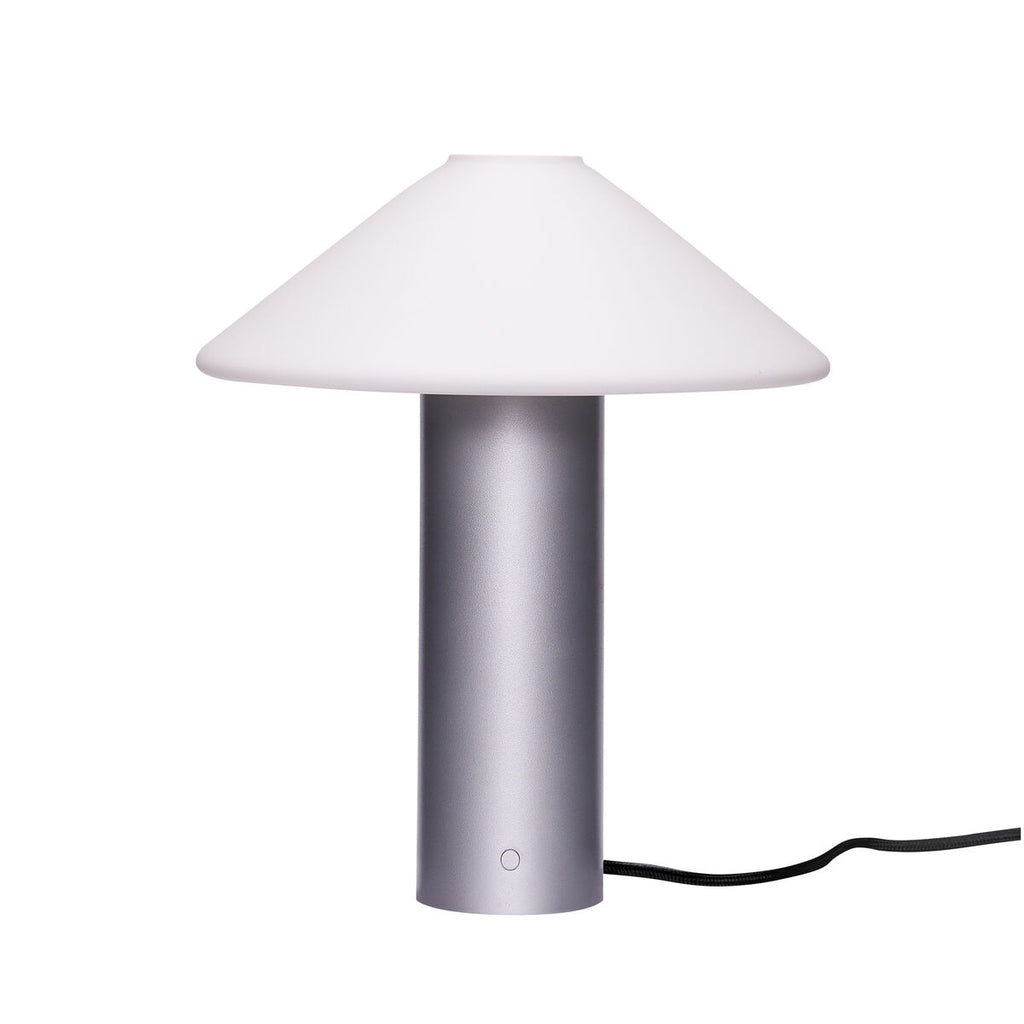 Hübsch Lampe de table Orbit Argent métallisé