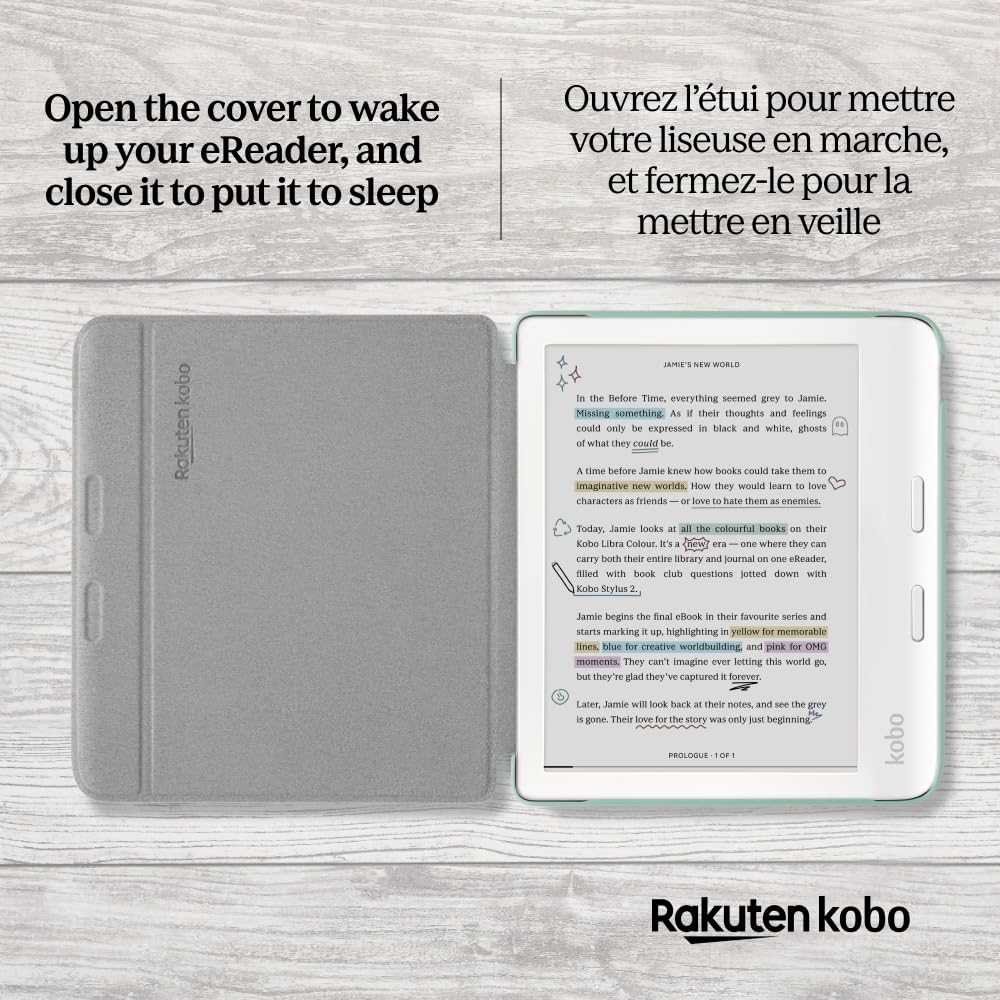 Kobo SleepCover Étui basique pour Kobo Libra Colour - Vert jardin