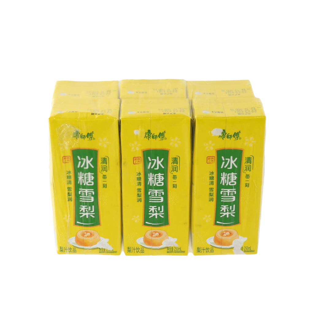 Master Kong Boisson au jus de poire et au sucre candi - 6 x 250 ml