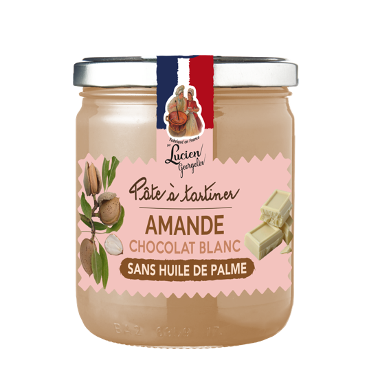 Lucien Georgelin Pâte à tartiner amande & chocolat blanc - 400 g
