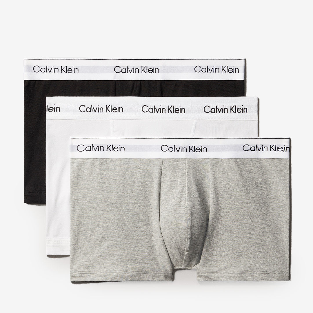Calvin Klein Boxers Icon coupe décontractée Lot de 3 Gris/Blanc/Noir