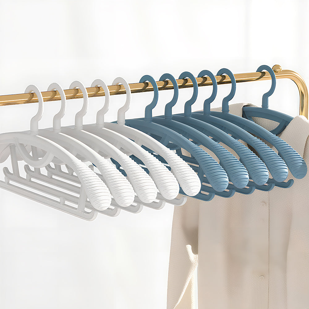 SNSP Cintres en plastique à épaules larges, anti-marque, épaissis et antidérapants - 10 pièces, 2 couleurs