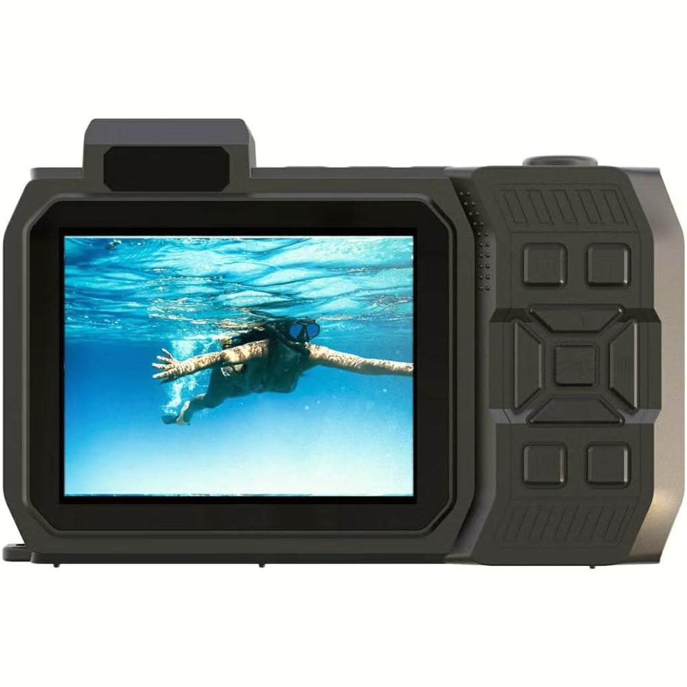 AGFAPHOTO Appareil photo numérique compact étanche 24MP avec zoom numérique 18x, double écran et vidéo 4K - Orange