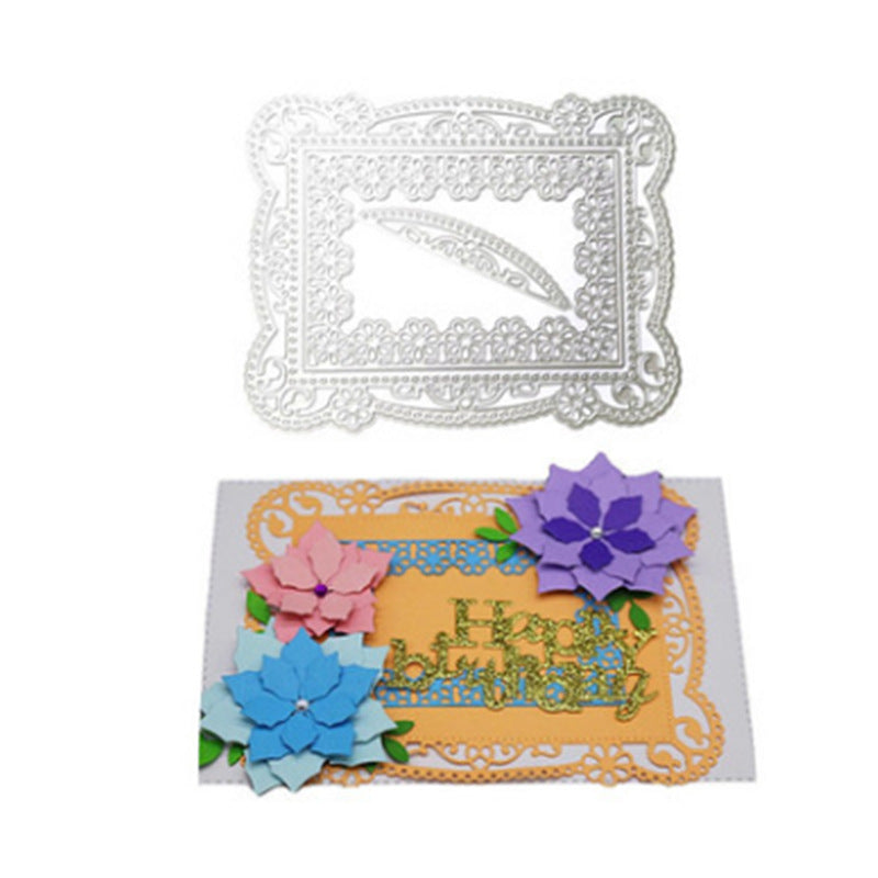 Cadres Photo Dies de Découpe Stencils Dies de Cadres Moule de Modelage en Métal Outil de Décoration Cadeau Album Photo Gaufrage Papier de Scrapbooking Décoration de Cartes Artisanat