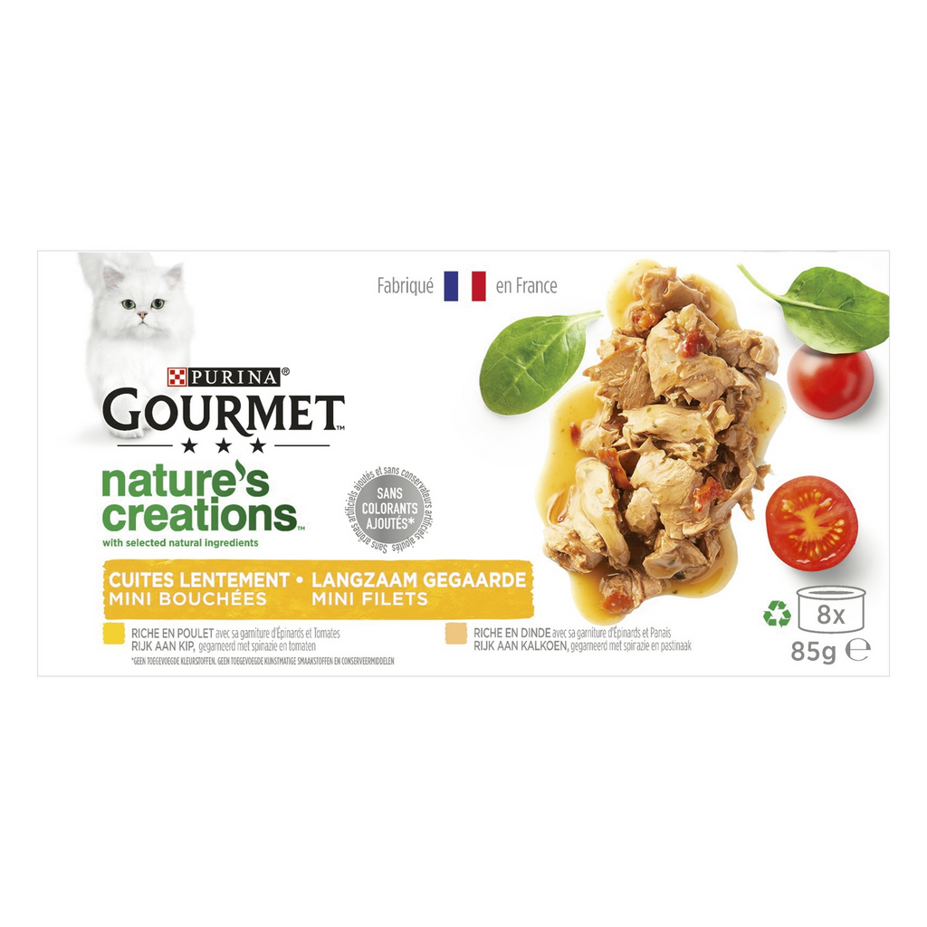 Gourmet Nature's Creations Mini Pâté Aliment pour chat - 8 x 85 g