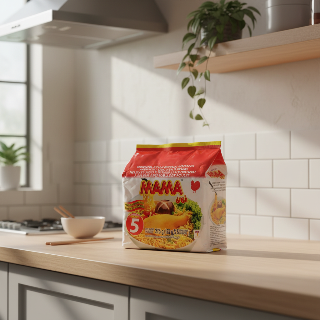 MAMA Nouilles instantanées saveur poulet - 5 x 55 g