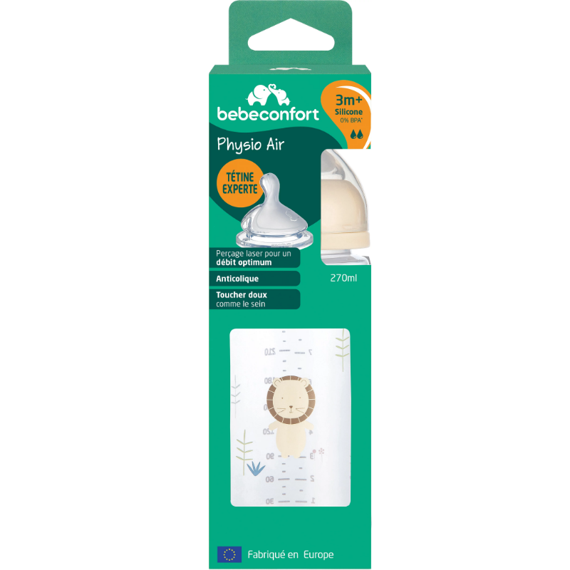 BÉBÉ CONFORT Biberon Physio Air Sand 270ml 1 unité