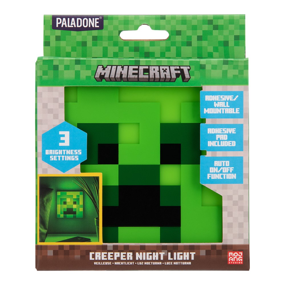 MINECRAFT Veilleuse Creeper - sous licence officielle - Fonctionne avec piles
