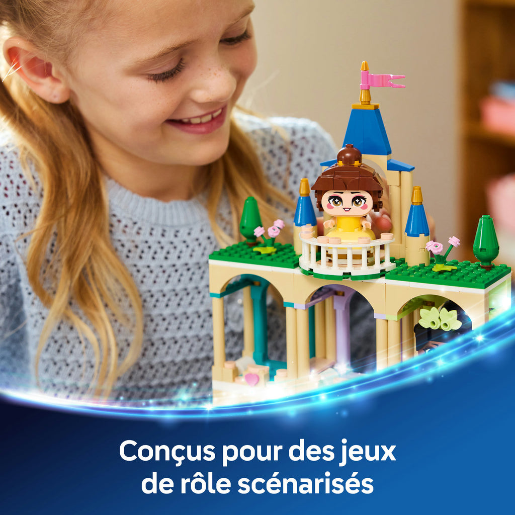 LEGO Disney Princess 43291 Mini Belle & Tiana avec Set de Construction du Château