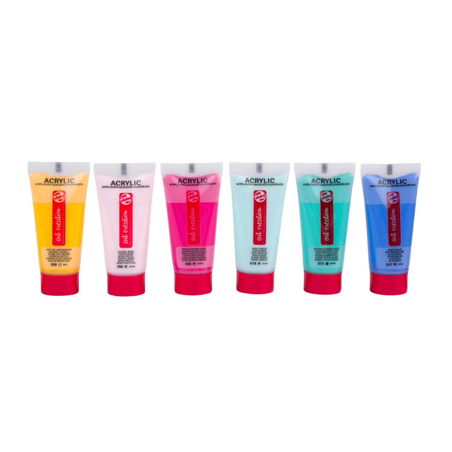 Talens Art Creation Set de peinture acrylique artiste Caraïbes | 6 x 12 ml