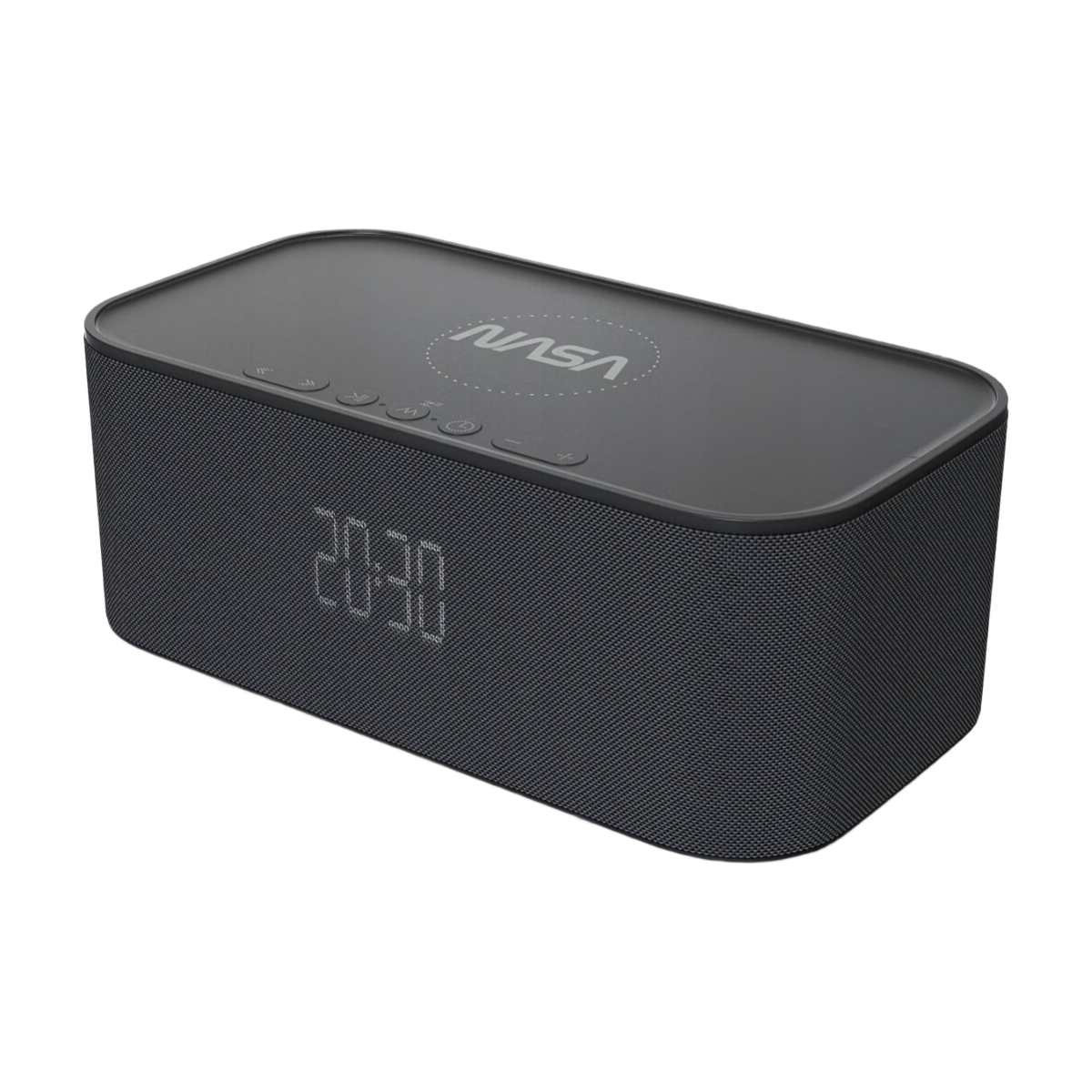 Enceinte bluetooth design, réveil, lumière et chargeur smartphone à induction NASA