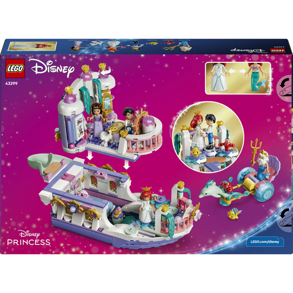 LEGO Disney Princess 43299 Le bateau du mariage royal d’Ariel